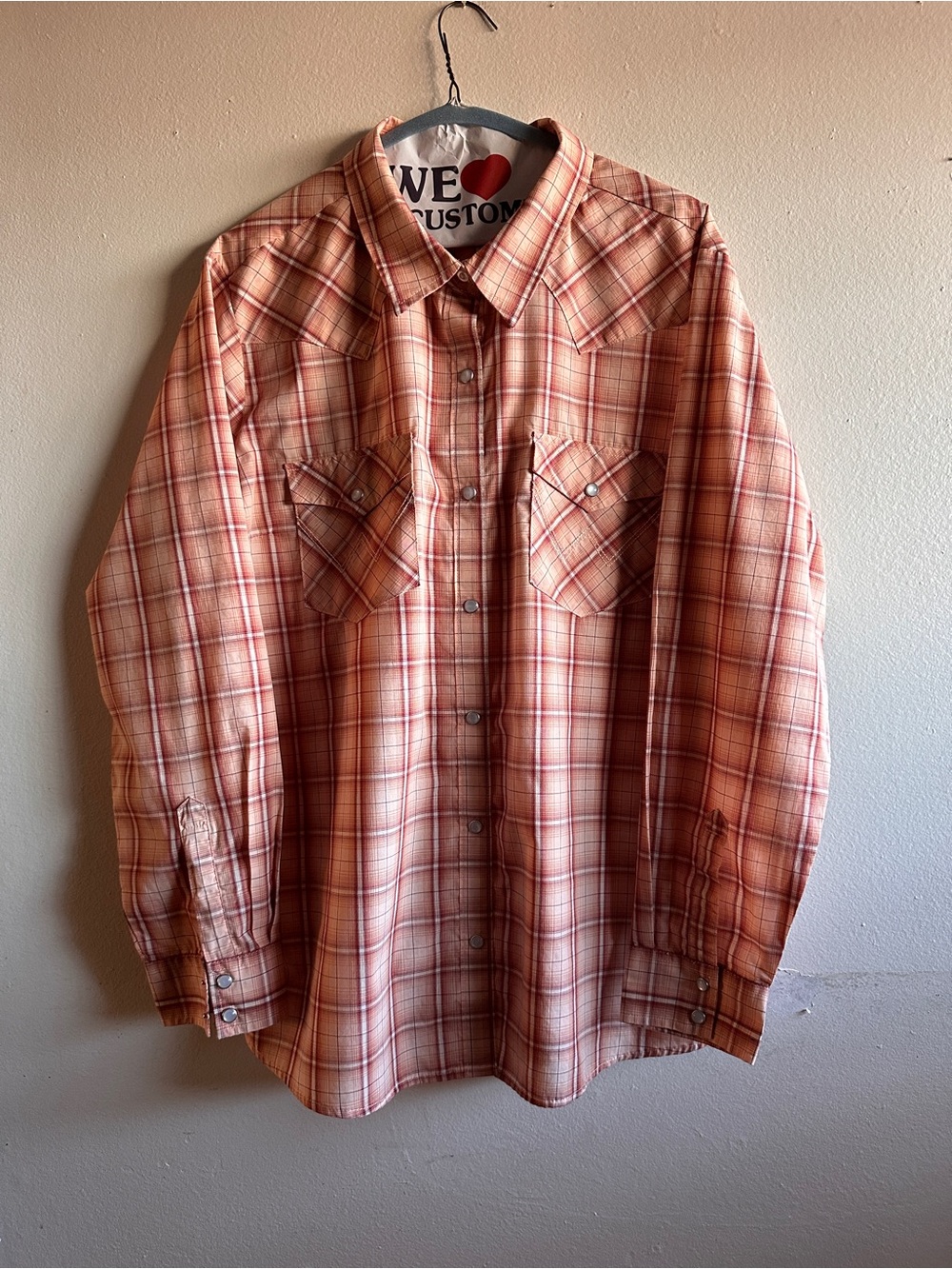 Wrangler Retro Western Snap Button-Up Shirt plaid size XXL